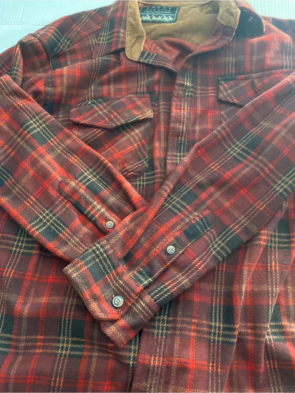 Jachs Red and Black Plaid Button-Down Shirt